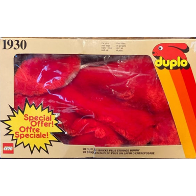 20 duplo bricks plus storage bunny