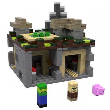 minecraft micro world - the village