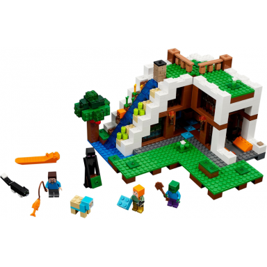 the waterfall base