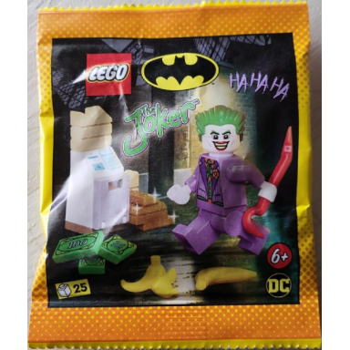 the joker with atm paper bag