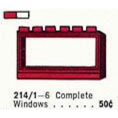 1 x 6 x 3 window with frame
