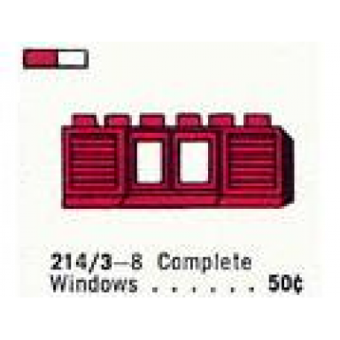 1 x 6 x 2 double-pane window in frame w shutters