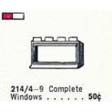 1 x 4 x 2 window in frame