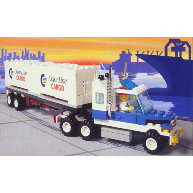 color line container lorry