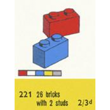 1 x 2 bricks