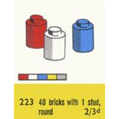 1 x 1 round bricks