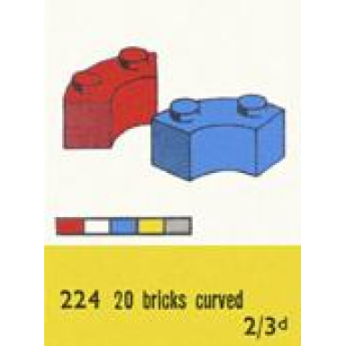 2 x 2 curved bricks