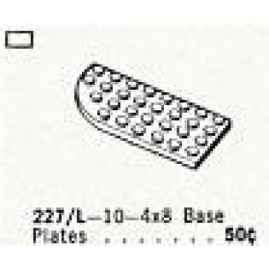 4 x 8 left curve plates