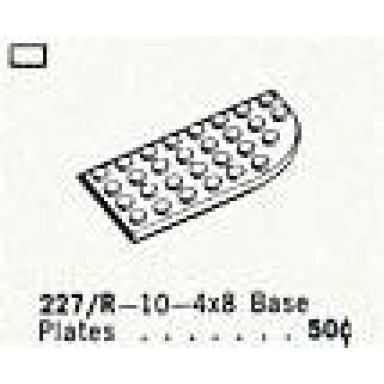4 x 8 right curve plates