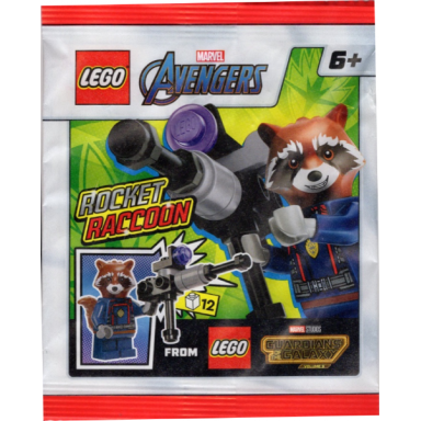 rocket raccoon paper bag