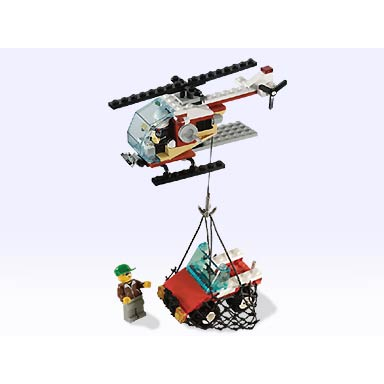 rescue helicopter and jeep