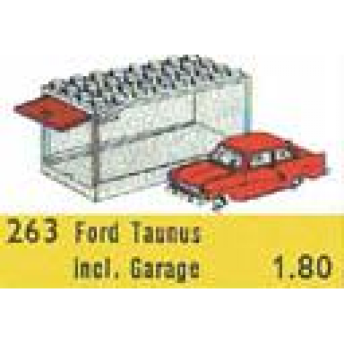 1:87 ford taunus 17m de luxe with garage