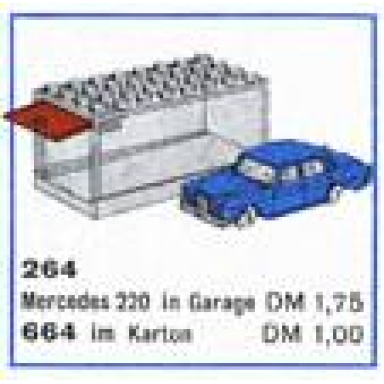 1:87 mercedes 220 with garage