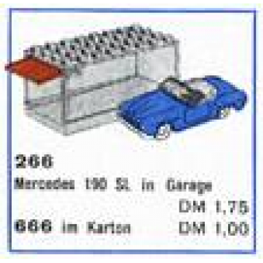 1:87 mercedes 190 sl with garage