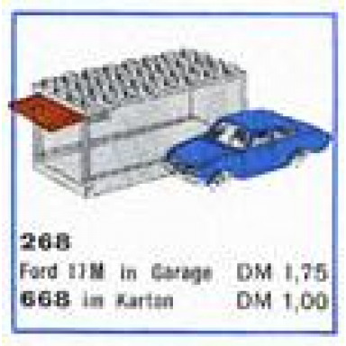 1:87 ford taunus 17m with garage