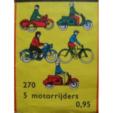 5 cyclists motorcyclists