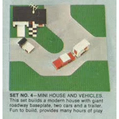mini house and vehicles