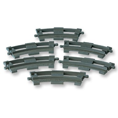 curved rails dark gray