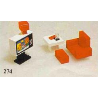colour t.v and chair