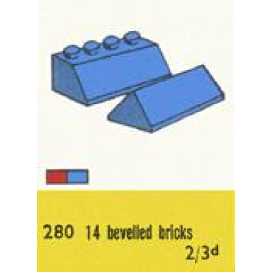 sloping roof bricks blue