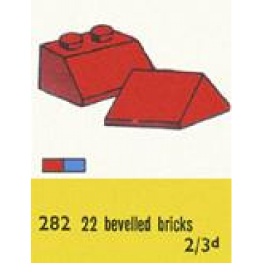 2 x 2 sloping roof bricks red