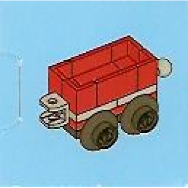 advent calendar 2010 city day 19 - toy train car red