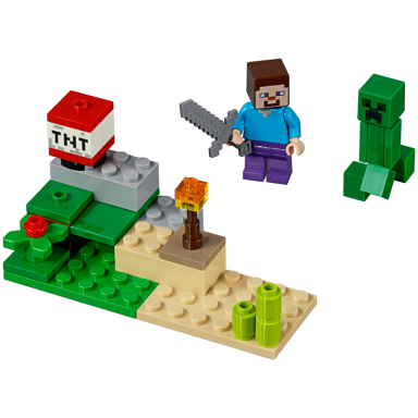 steve and creeper set polybag