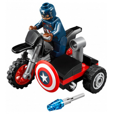 captain americas motorcycle polybag