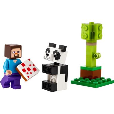 steve and baby panda polybag