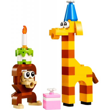birthday party animals paper bag polybag