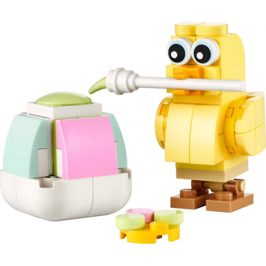 easter egg chick painting fun paper bag polybag