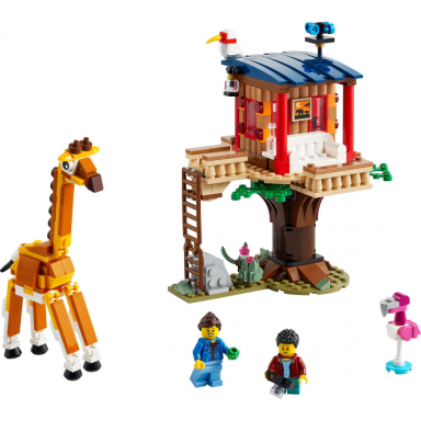safari wildlife tree house