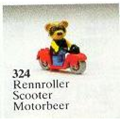 ricky raccoon on his scooter
