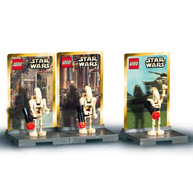 star wars 4 - battle droid minifigure pack