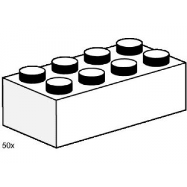 2 x 4 white bricks