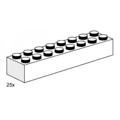 2 x 8 white bricks