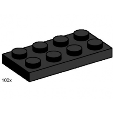 2 x 4 black plates