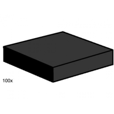 2 x 2 black smooth tiles