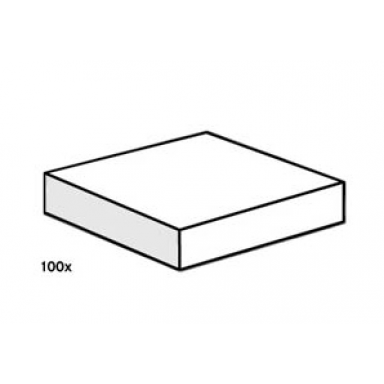 2 x 2 white smooth tiles