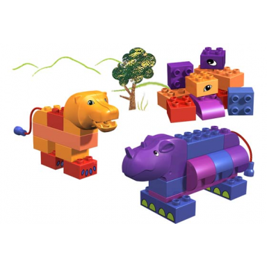 rhino and lion