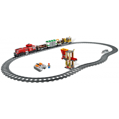 red cargo train