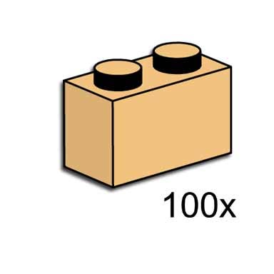 1 x 2 tan bricks