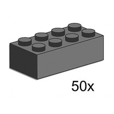 2 x 4 dark gray bricks
