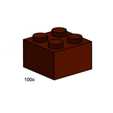 2 x 2 brown bricks