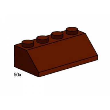 2 x 4 roof tile brown