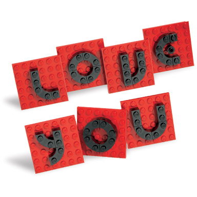 valentine letter set polybag