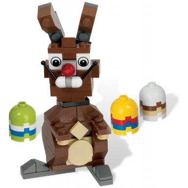 easter bunny with eggs polybag