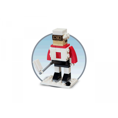 monthly mini model build set - 2012 02 february hockey player polybag