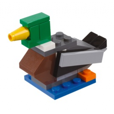 monthly mini model build set - 2012 04 april duck mallard polybag