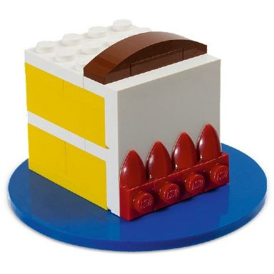 birthday cake blue base version polybag